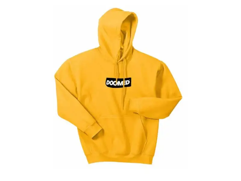 Doomed Brand "Sticky" Hooded Pullover - Yellow
