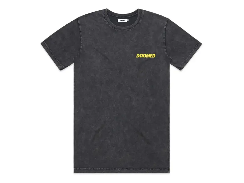 Doomed Brand "Stone Cold" T-Shirt - Washed Grey