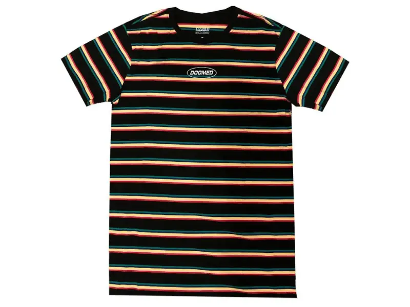 Doomed Brand "Striper" T-Shirt - Black