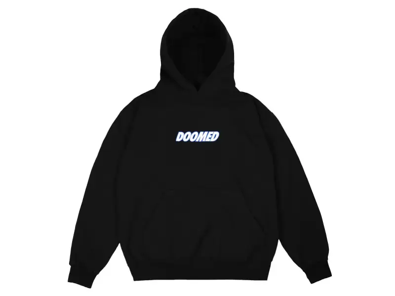 Doomed Brand "Textbook" Hooded Pullover - Black