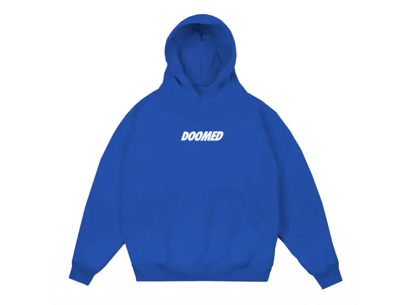 Doomed Brand "Textbook" Hooded Pullover - Royal Blue