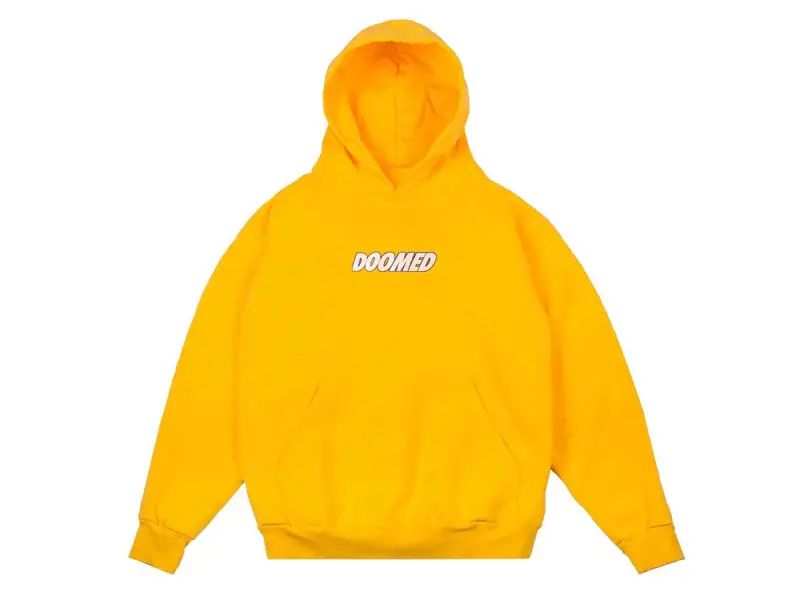 Doomed Brand "Textbook" Hooded Pullover - Yellow