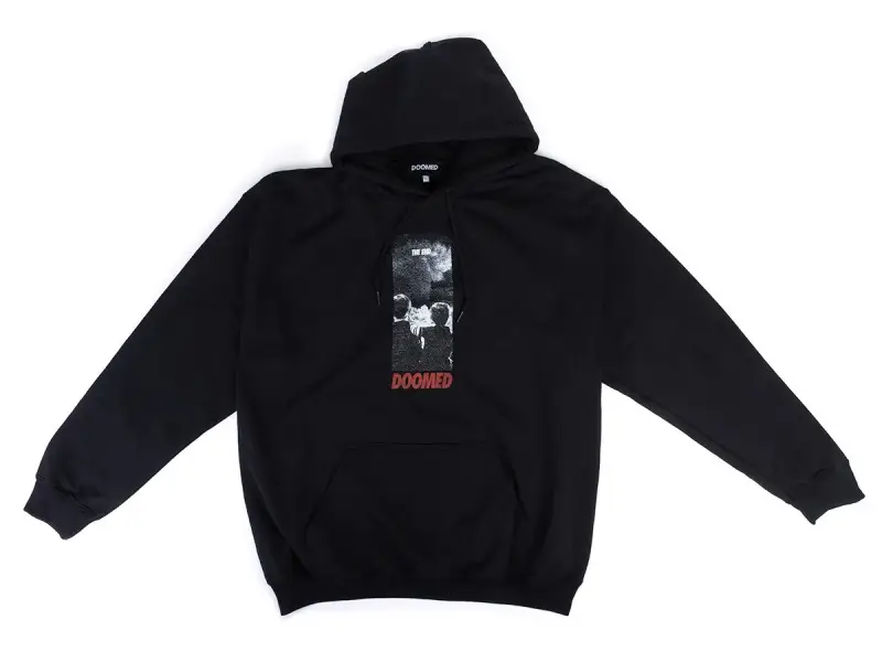 Doomed Brand "The End" Hooded Pullover - Black