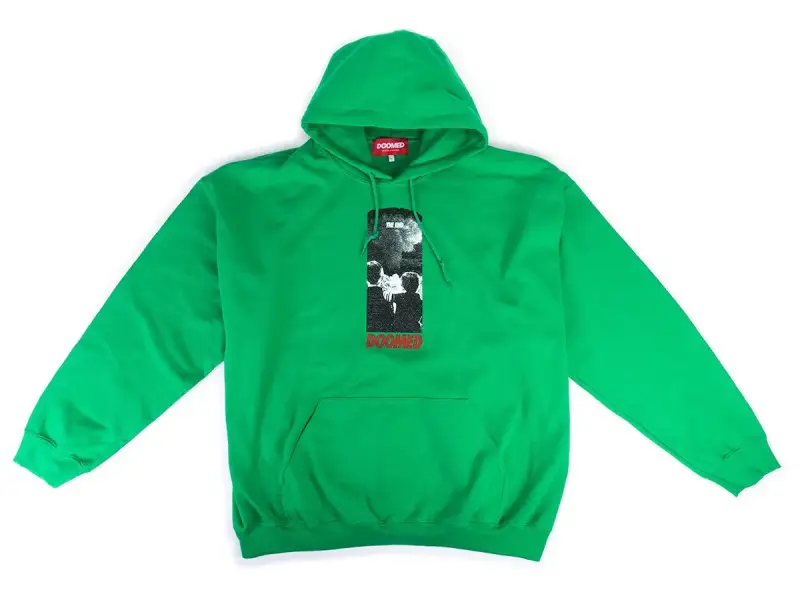 Doomed Brand "The End" Hooded Pullover - Neon Green