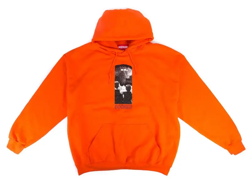 Doomed Brand "The End" Hooded Pullover - Orange