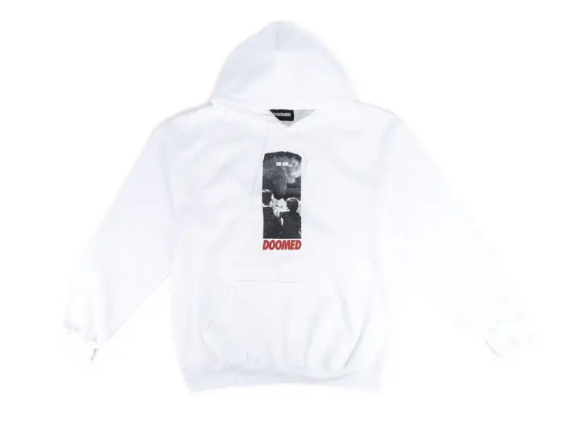 Doomed Brand "The End" Hooded Pullover - White