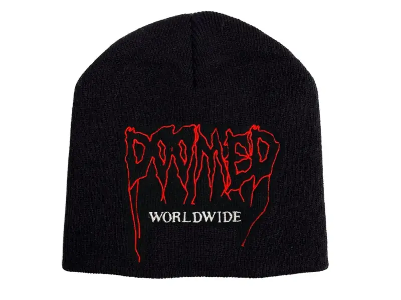 Doomed Brand "Torture Pull Down" Beanie Mütze - Black