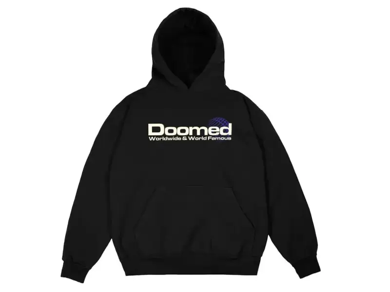 Doomed Brand "World Famous" Hooded Pullover - Black