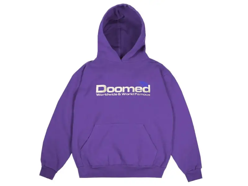 Doomed Brand "World Famous" Hooded Pullover - Purple