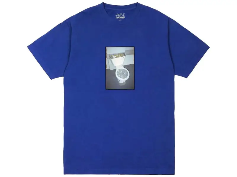 Doomed Brand X Jeff Z "Ashtray" T-Shirt - Blue