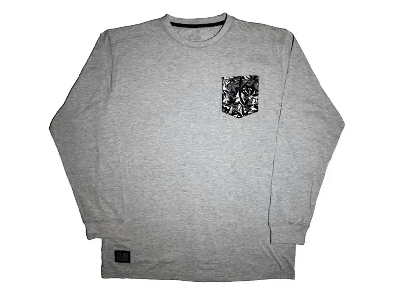 DUB BMX "Cannaflage Pocket" Longsleeve - Grey