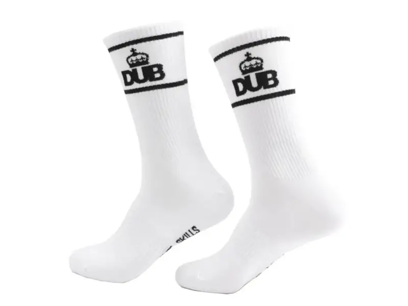 DUB BMX "Crown" Socken - White