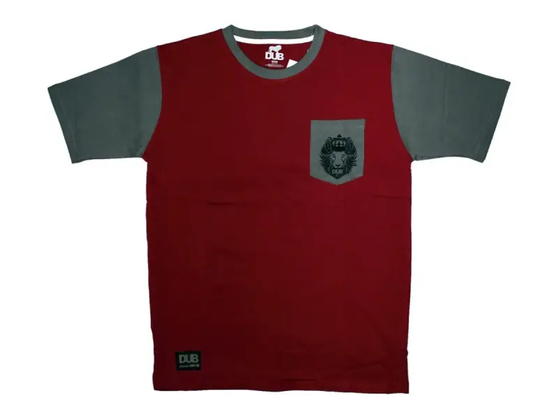 DUB BMX "Judah Pocket" T-Shirt - Red/Grey