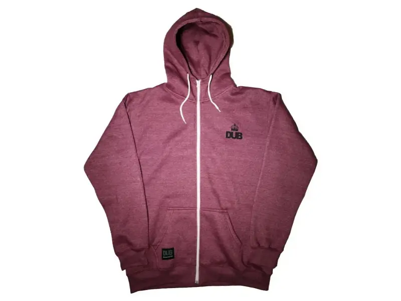 DUB BMX "Kop" Hooded Zipper - Burgundy