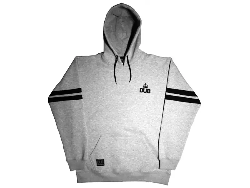 DUB BMX "Militia" Hooded Pullover - Grey/Black