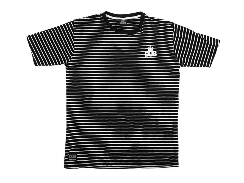 DUB BMX "Stripe" T-Shirt - Black/White