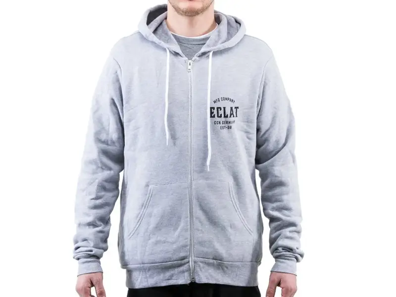 eclat "MFG Company" Hooded Zipper - Heather Grey