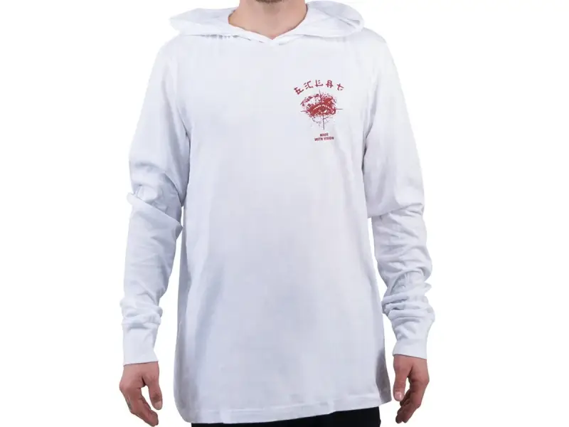 eclat "Vision" Hooded Longsleeve - White
