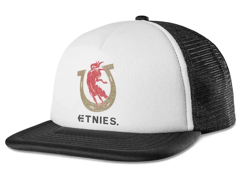 Etnies "Colt 45 Trucker" Cap - White/Black