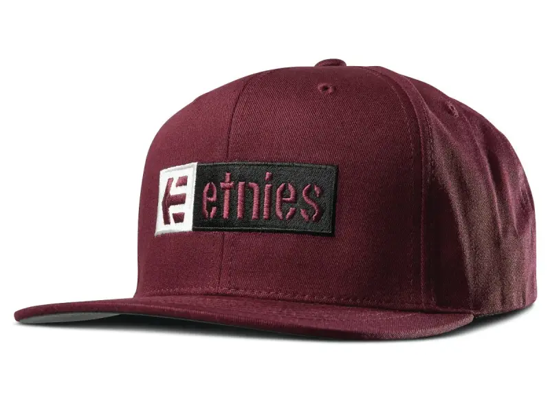 Etnies "Corp Box Mix Snapback" Kappe - Burgundy