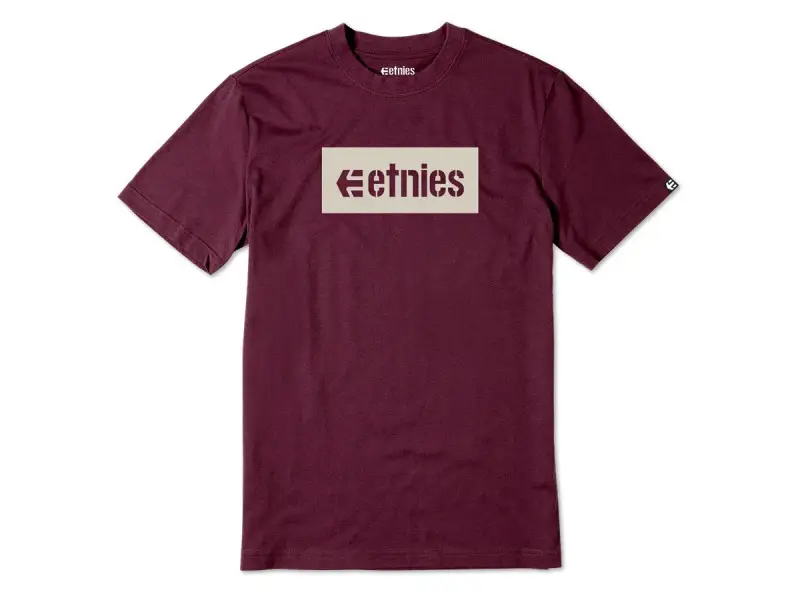 Etnies "Corp Box" T-Shirt - Burgundy