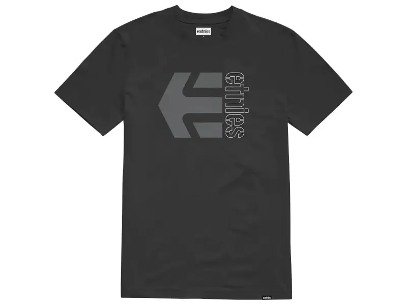 Etnies "Corp Combo Tee" T-Shirt - Black/Charcoal