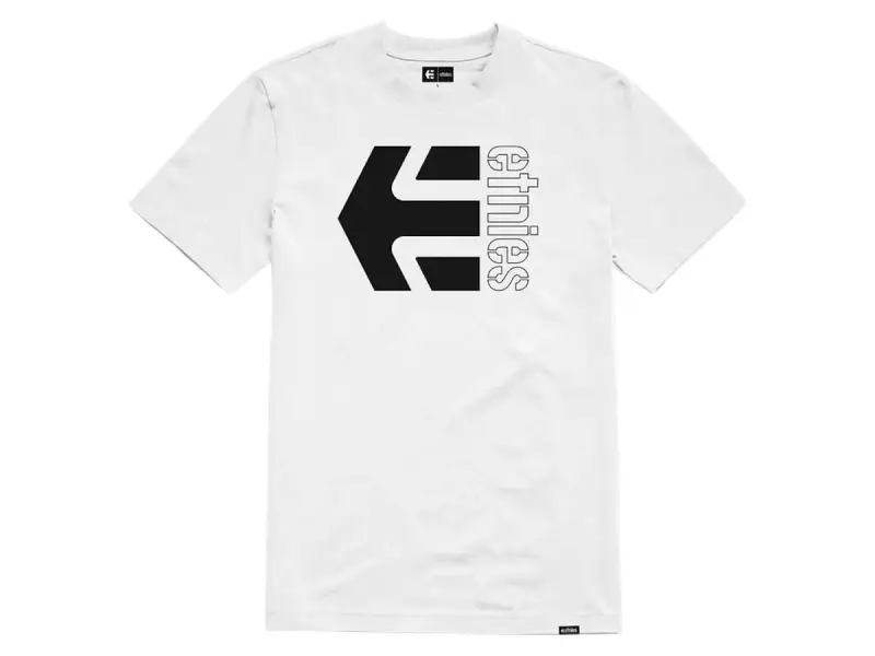 Etnies "Corp Combo Tee" T-Shirt - White/Black