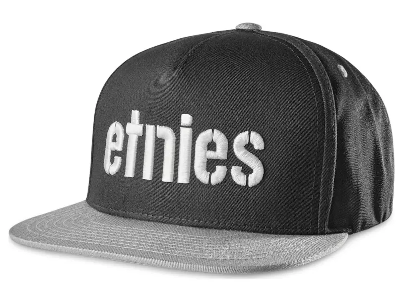 Etnies "Corp Snapback" Kappe - Black/Grey