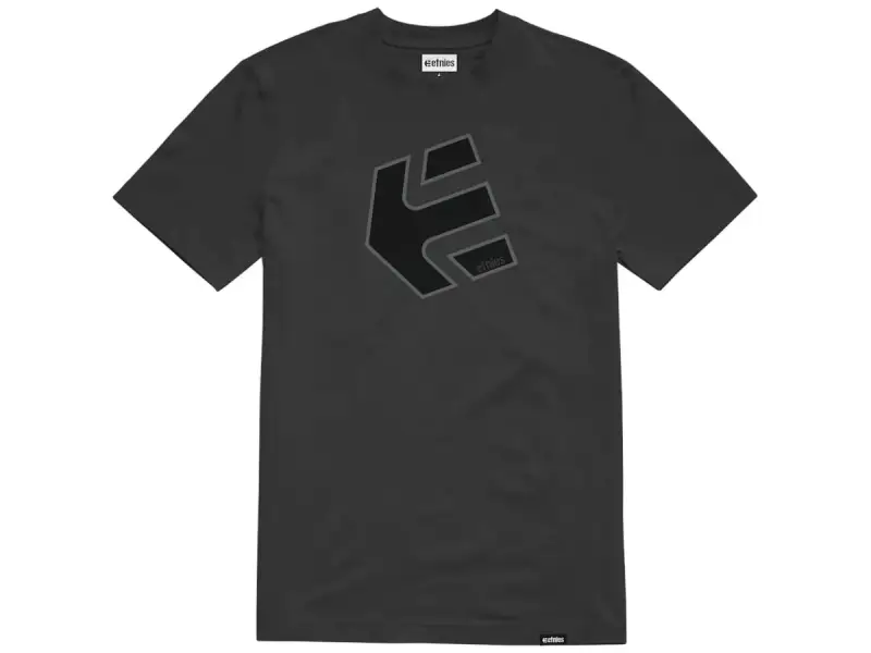 Etnies "Crank SS Tee" T-Shirt - Black/Charcoal