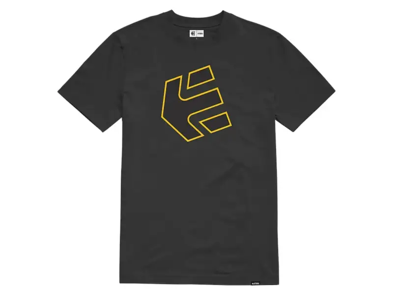 Etnies "Crank SS Tee" T-Shirt - Black/Yellow