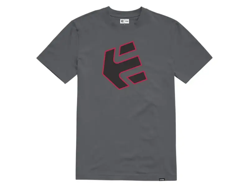 Etnies "Crank SS Tee" T-Shirt - Grey/Black/Red