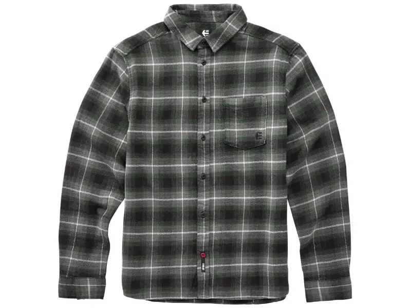 Etnies "Deadbeat Flannel" Hemd - Black/Grey/Olive