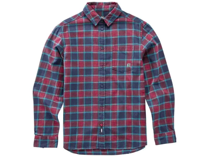 Etnies "Deadbeat Flannel" Shirt - Navy/Red