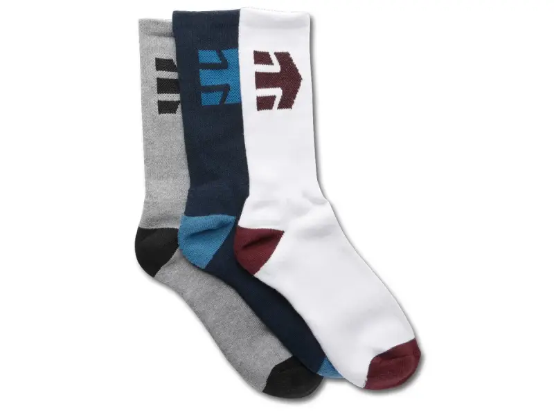 Etnies "Direct 3 Pack" Socks (3 Pair) - Assorted