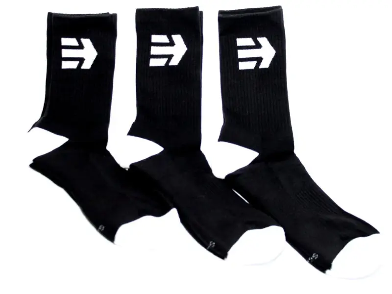 Etnies "Direct V2 3 Pack" Socks (3 Pair) - Black