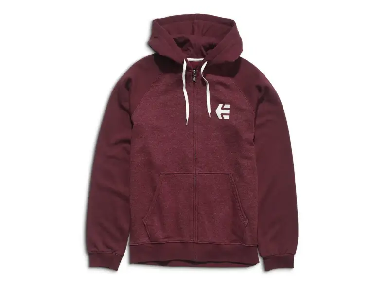 Etnies "E-Corp Zip" Hooded Zipper - Burgundy