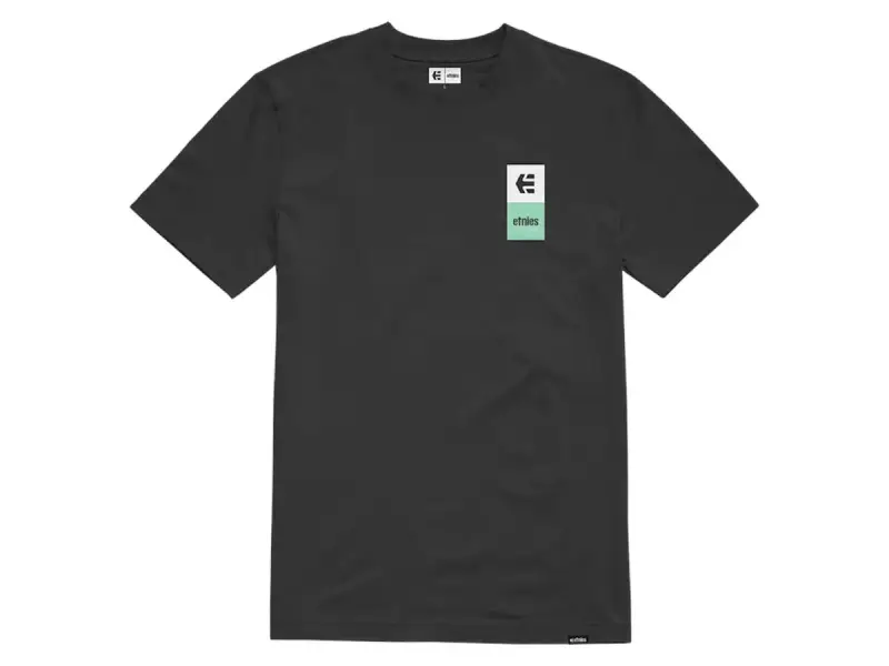 Etnies "Eblock Stack Tee" T-Shirt - Black/Mint