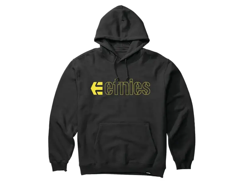 Etnies "Ecorp" Hooded Pullover - Black/Yellow