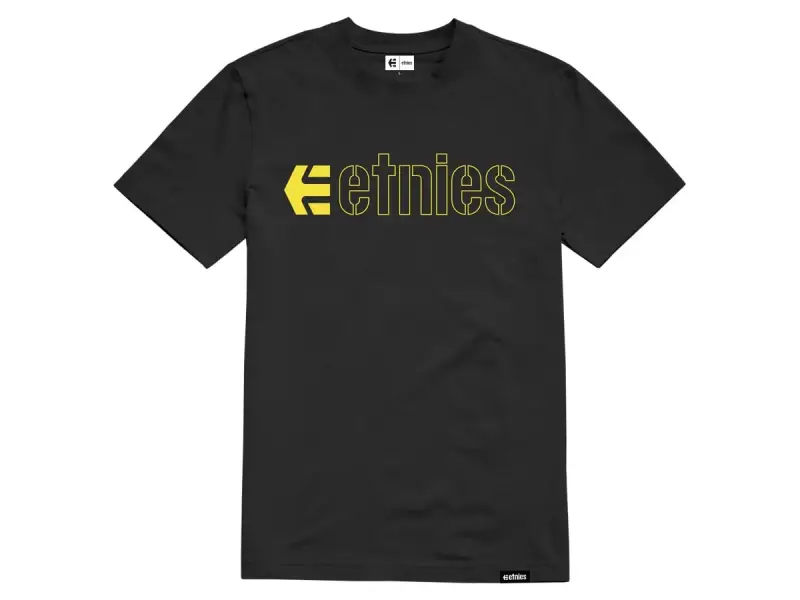 Etnies "Ecorp Tee" T-Shirt - Black/Yellow