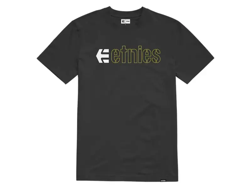Etnies "Ecorp Tee" T-Shirt - Black/Yellow/White