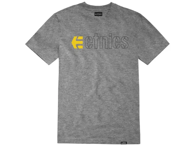 Etnies "Ecorp Tee" T-Shirt - Grey/Yellow