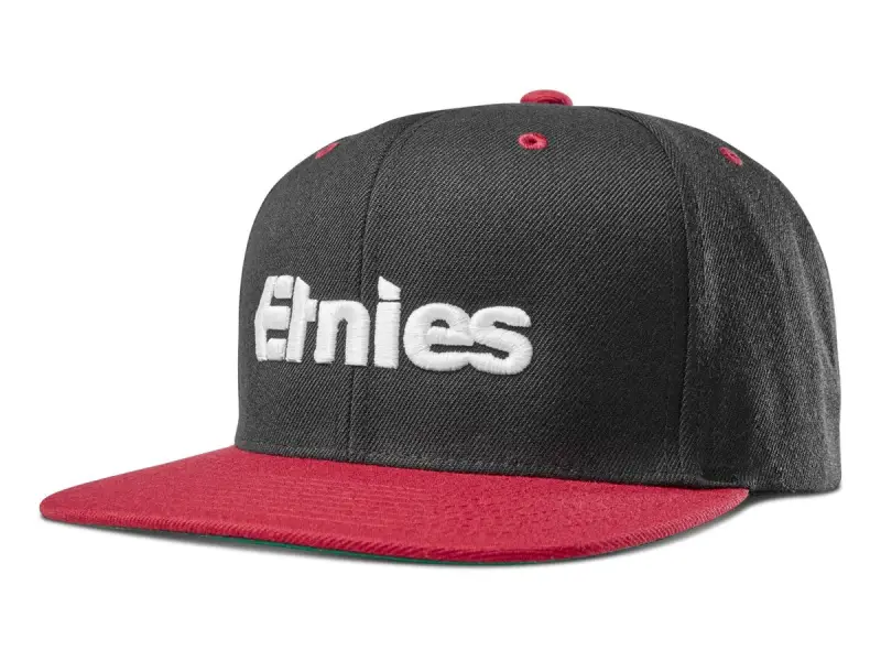 Etnies "Emark Snapback" Cap - Black/Red