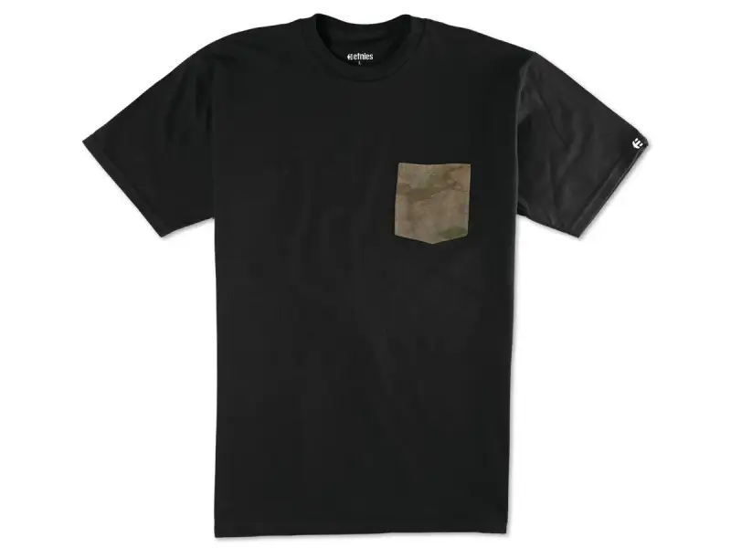 Etnies "Flow Camo Pocket" T-Shirt - Black