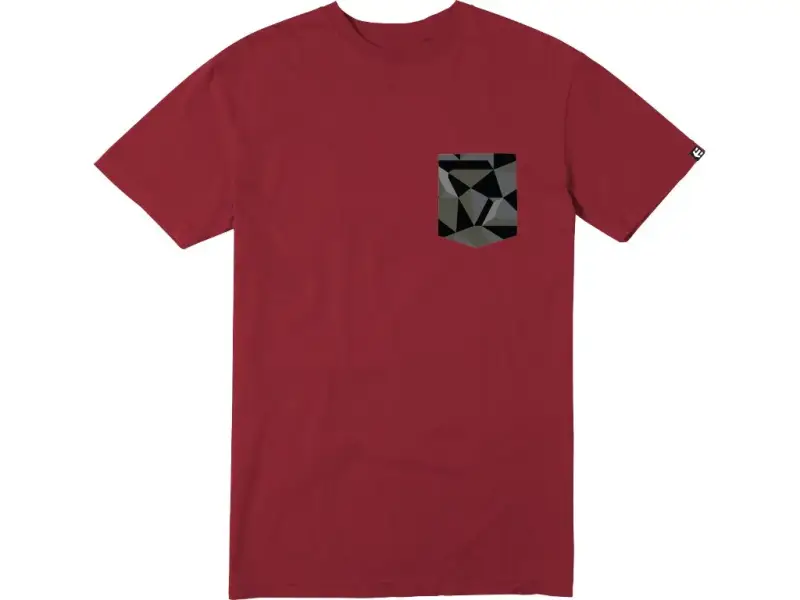 Etnies "Geo Pattern Pocket" T-Shirt - Maroon