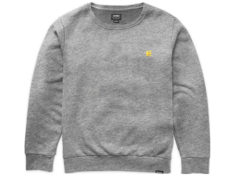 Etnies "Icon Crew" Pullover - Grey/Yellow