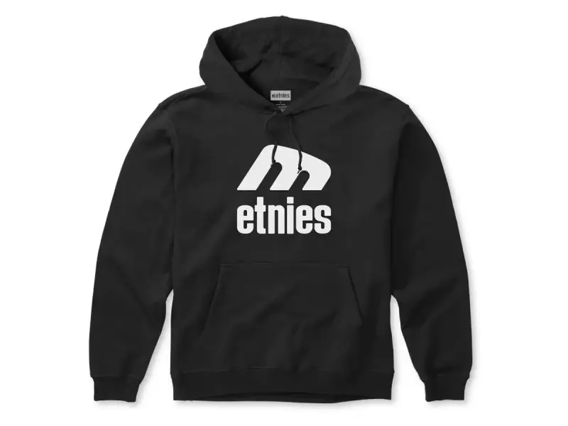 Etnies "Icon E" Hooded Pullover - Black/White