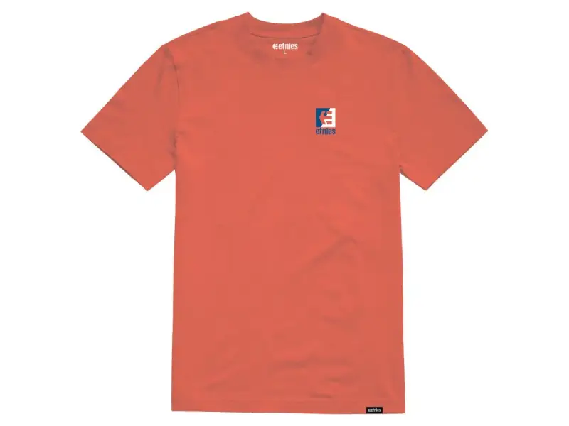 Etnies "Icon Flag" T-Shirt - Coral