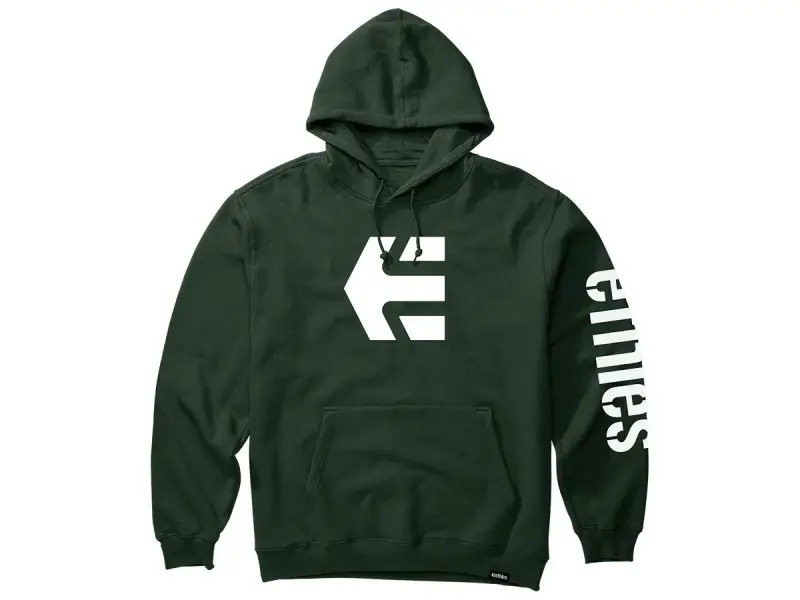 Etnies "Icon" Hooded Pullover - Dark Green