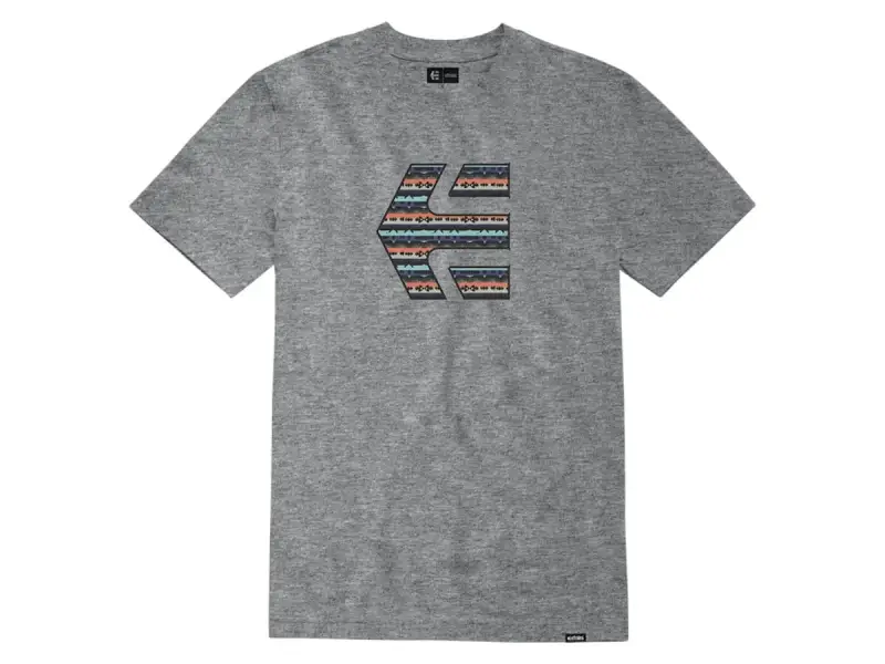 Etnies "Icon Print Tee" T-Shirt - Grey/Blue