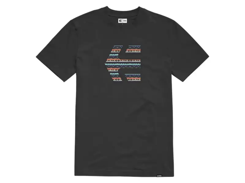 Etnies "Icon Print Tee" T-Shirt - Black/Blue